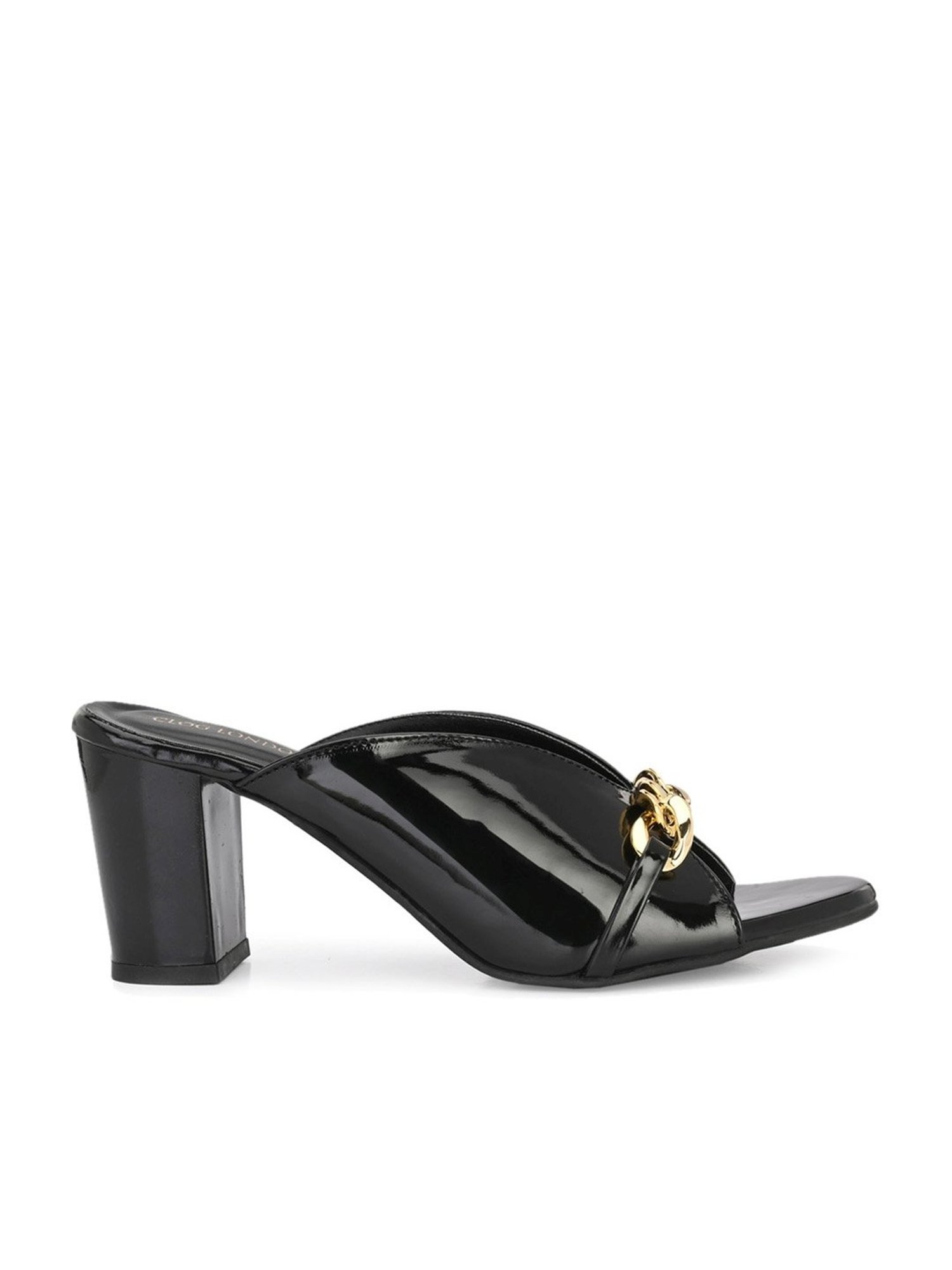 Clog London Women's Black Casual Sandals