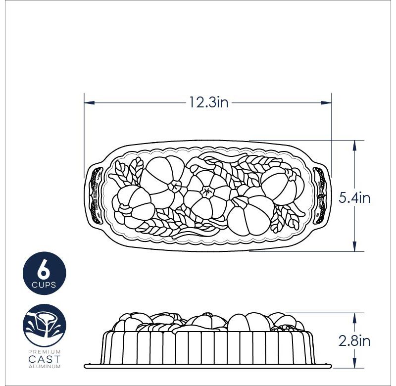 Nordic Ware Wheat & Pumpkin Pan