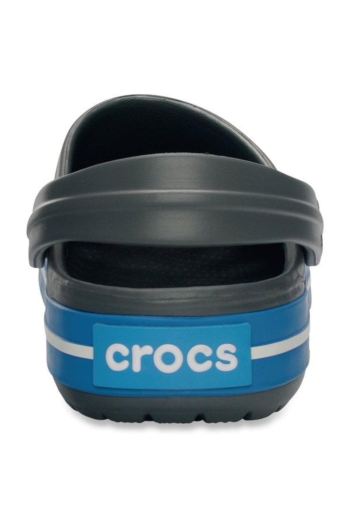Crocs Unisex Crocband Dark Grey Back Strap Clogs
