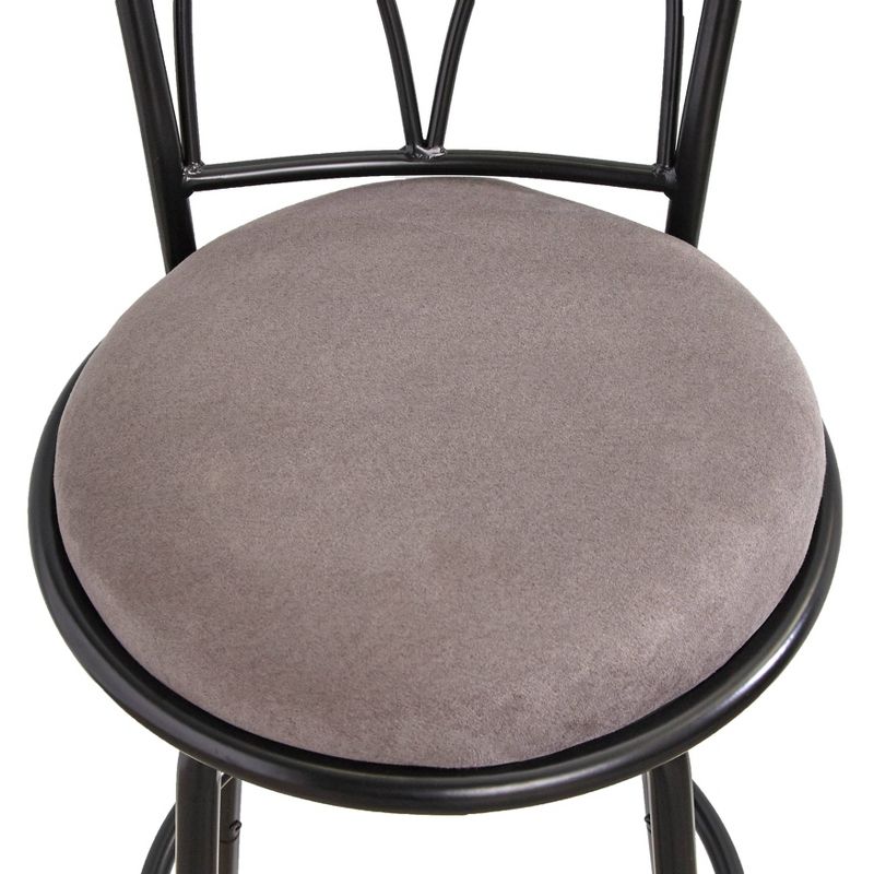 Set of 3 Delta Adjustable Height Stool Black/Gray - Buylateral