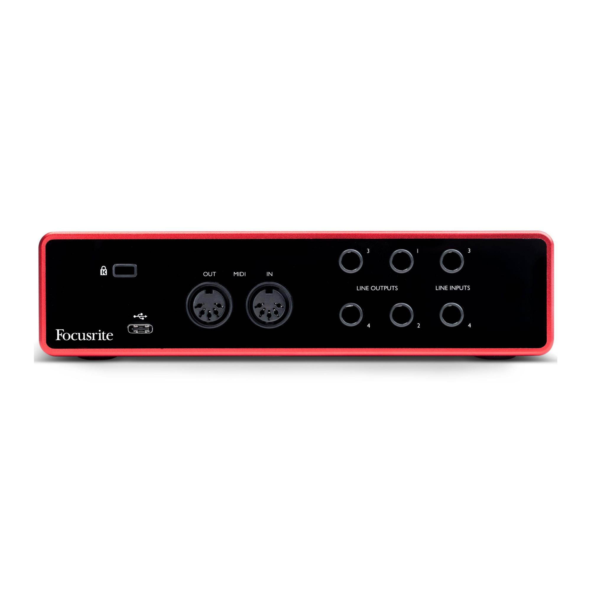Focusrite Scarlett 4i4 3rd Gen 4x4 USB Audio Interface + Headphones & XLR Cables