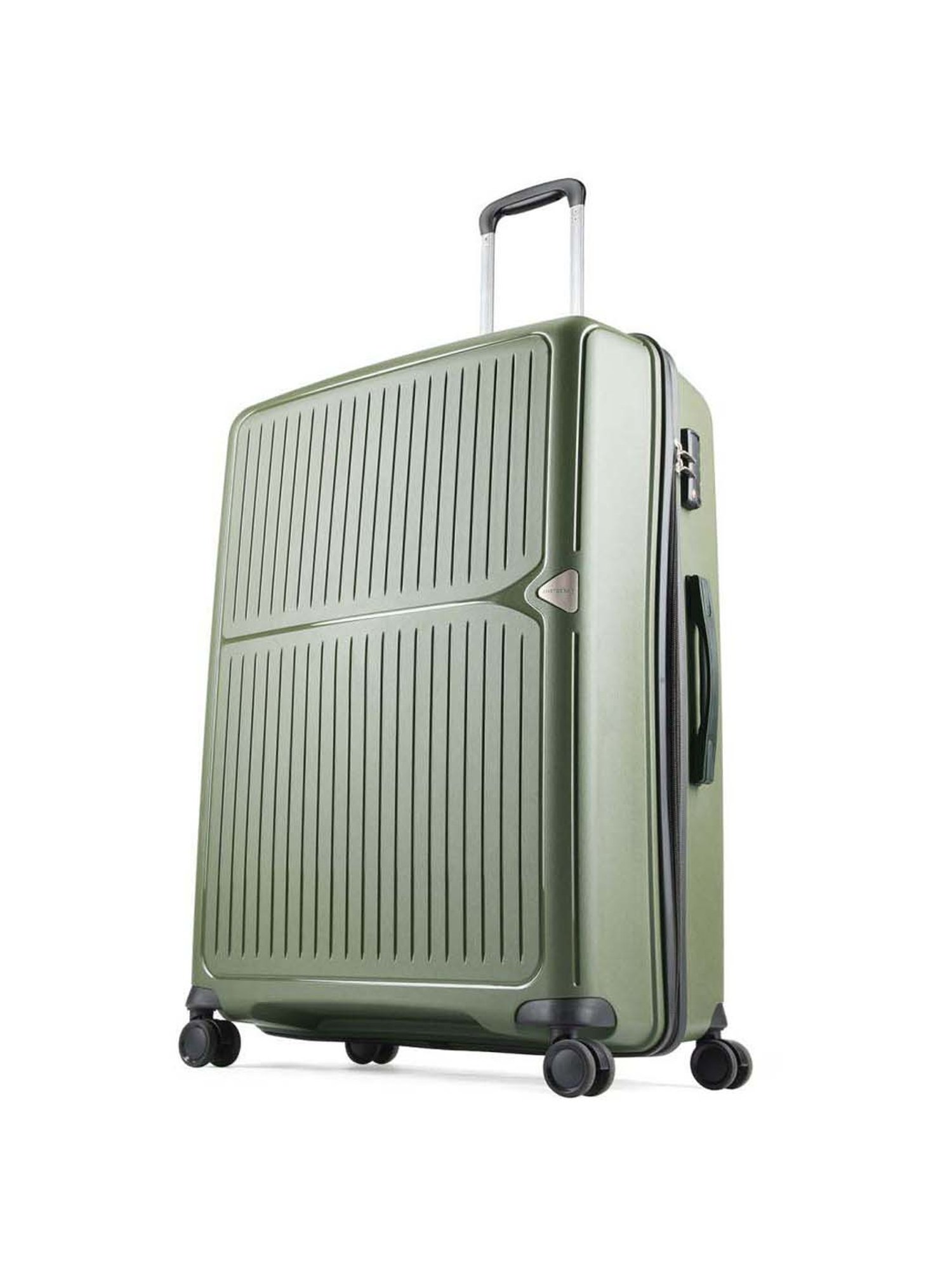 Aristocrat Locus Plus Green Textured Hard Large Trolley Bag - 45 cm