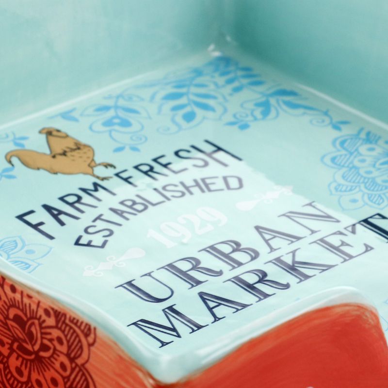 Juvale Rustic Wooden Napkin Holder for Tables (7.5 x 7.5 In)