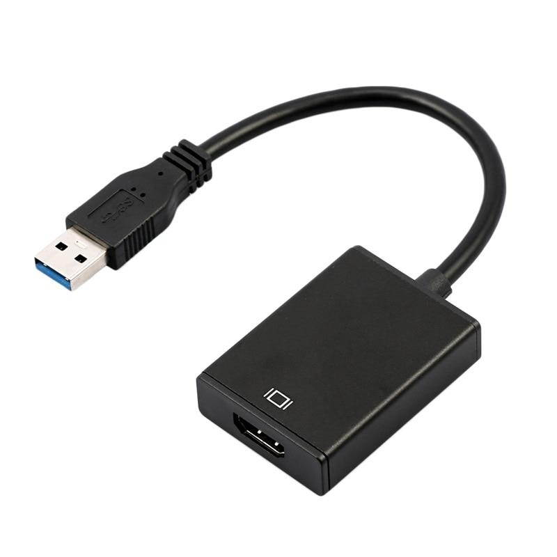 52*36*12mm USB 3.0 To HDMI HD 1080P Video Cable Adapter Converter For PC Laptop HDTV LCD TV
