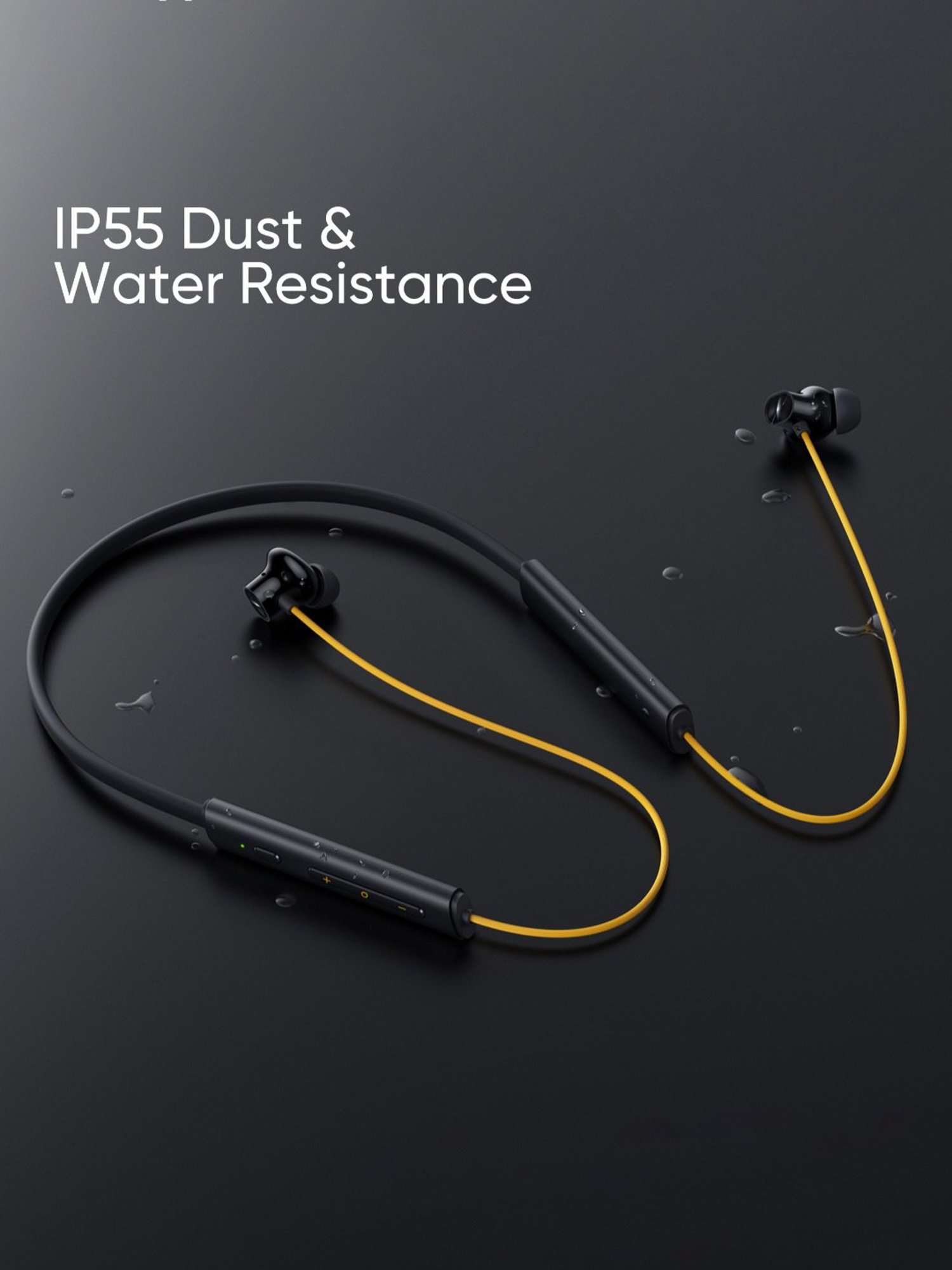 realme Buds Wireless 3 In Ear BT Neckband with 30dB ANC & upto 40Hrs Playback (Bass Yellow)