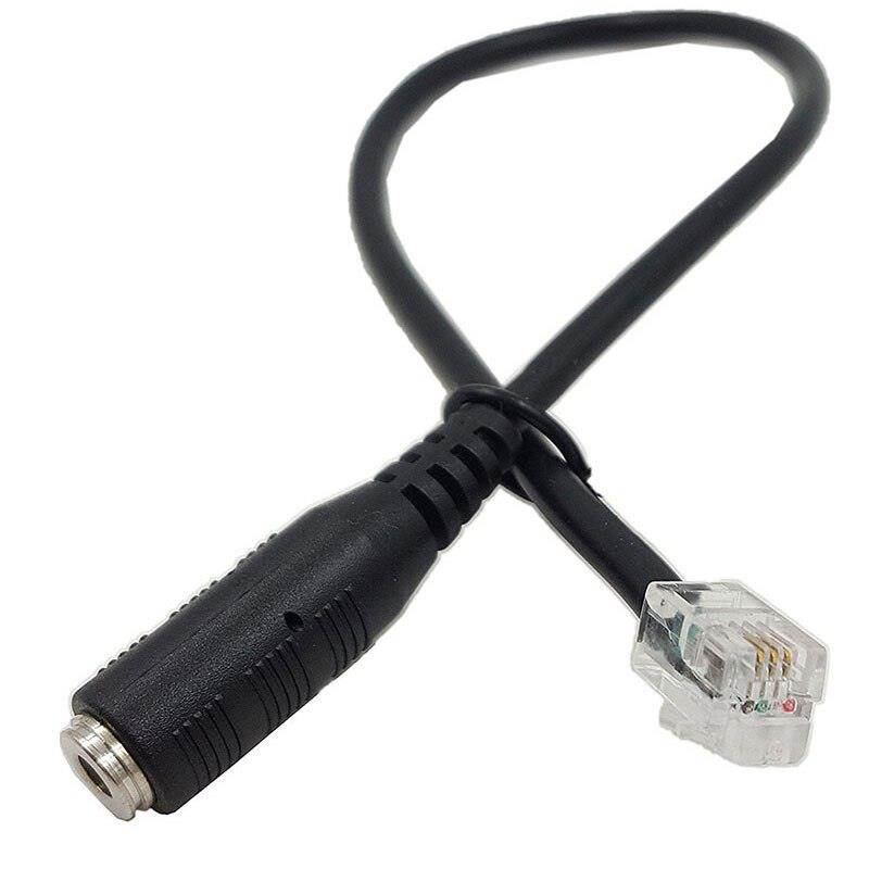 4P4C RJ9 Cable,3.5mm Smartphone Headset to RJ9 Adapter Cable,Adapter Cable Converter