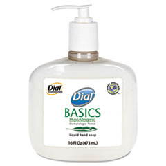 Basics Hypoallergenic Liquid Soap, White Pearl, Honeysuckle, 16oz Pump