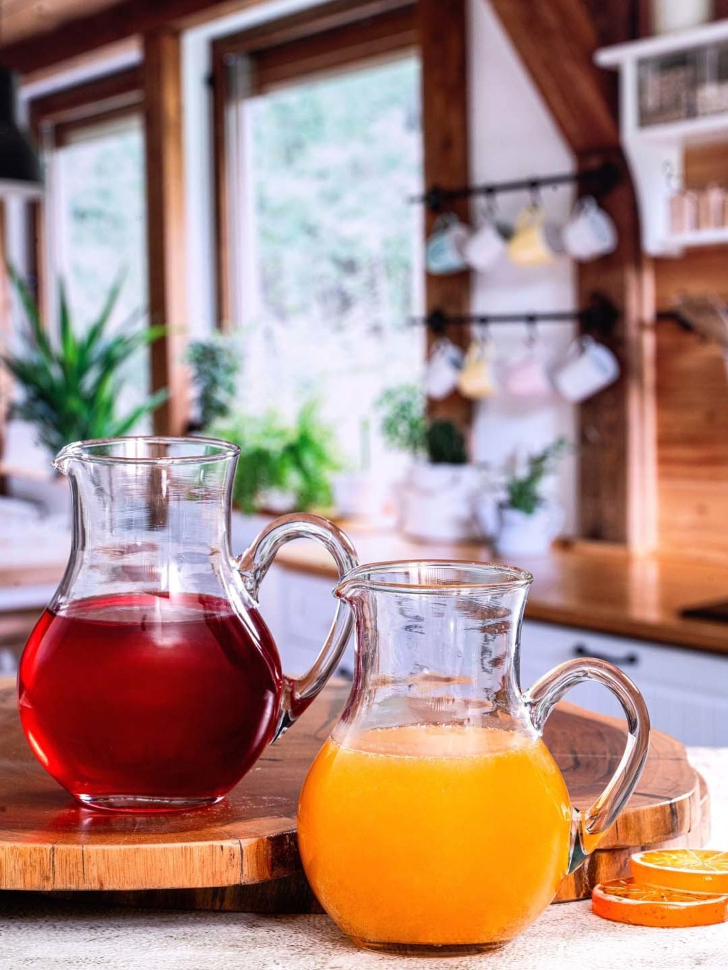 Pure Home and Living Blue Glass Decanter (0.7 L)