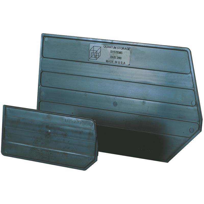 Box Partners Stack & Hang Bin Dividers 13 15/16" x 4 3/4" Black 6/Case BIND145