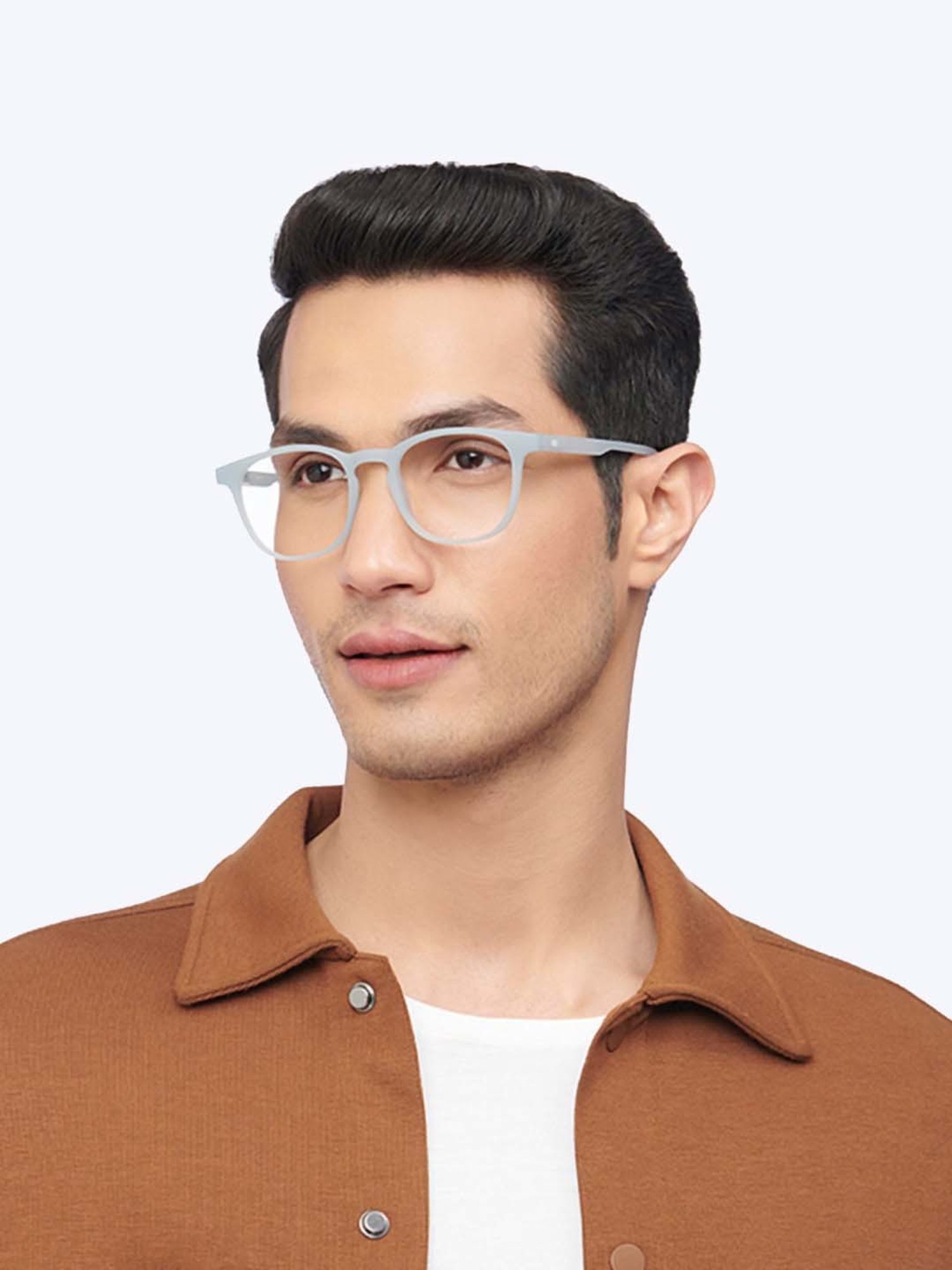 Lenskart Blu Green Rectangular Blue Light Protection Unisex Reading Glasses