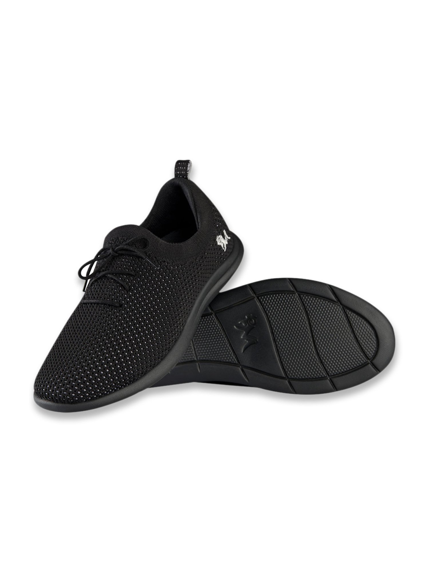 Neemans Men's Relive Black Melange Walking Shoes