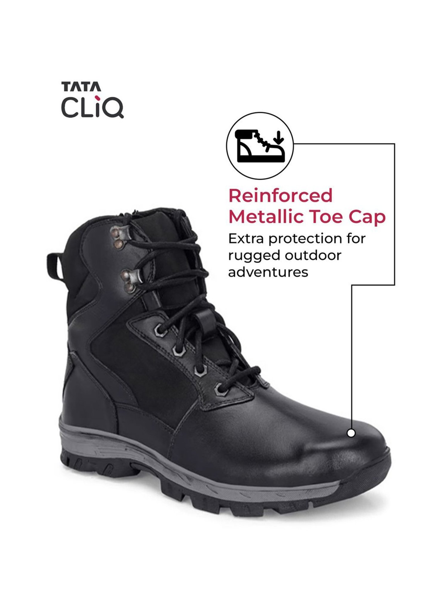 Hoversole Men's Warrior2 Black Derby Boots