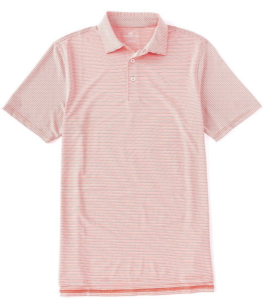 Visconti Petal Print Short-Sleeve Polo Shirt