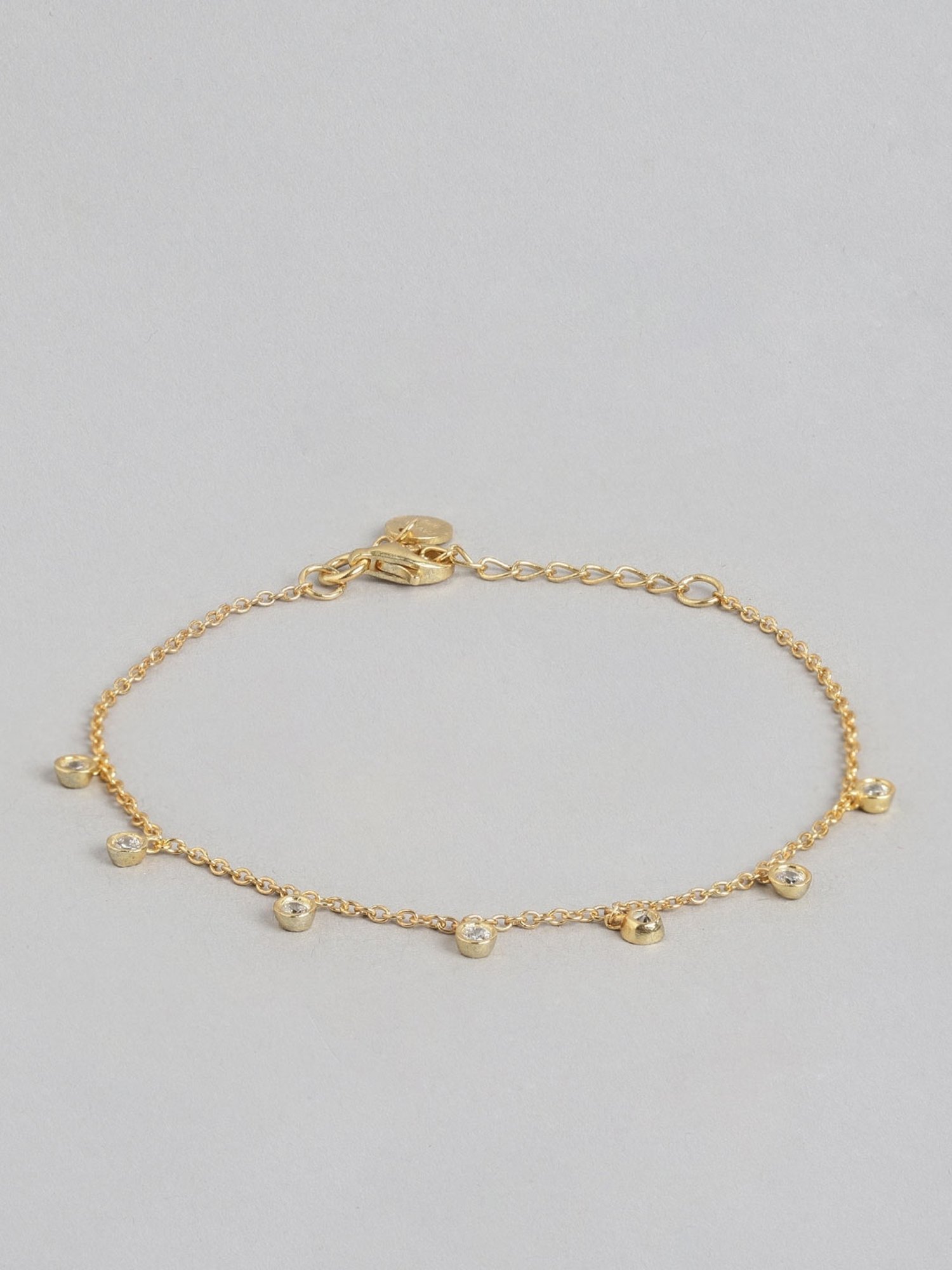 Zavya 925 Sterling Silver Charmed Elegance Charm Flexible fit Bracelet For Women