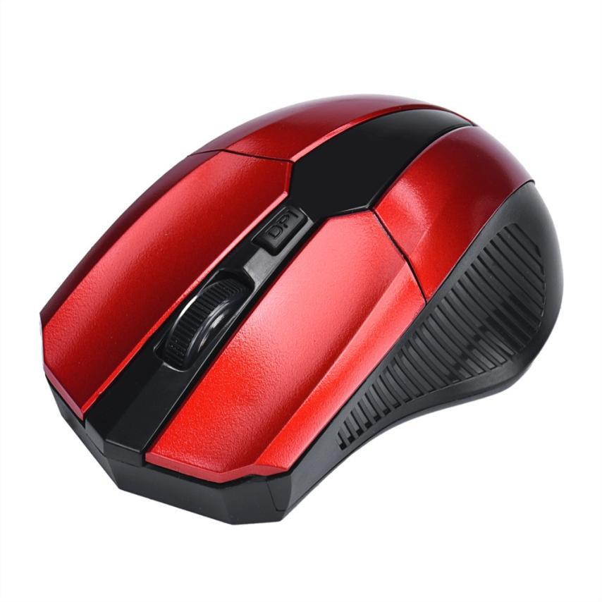 Mini 2.4Ghz Wireless Optical Mice For Pc Laptop Notebook High Quality Gaming gamer Mouse - Red