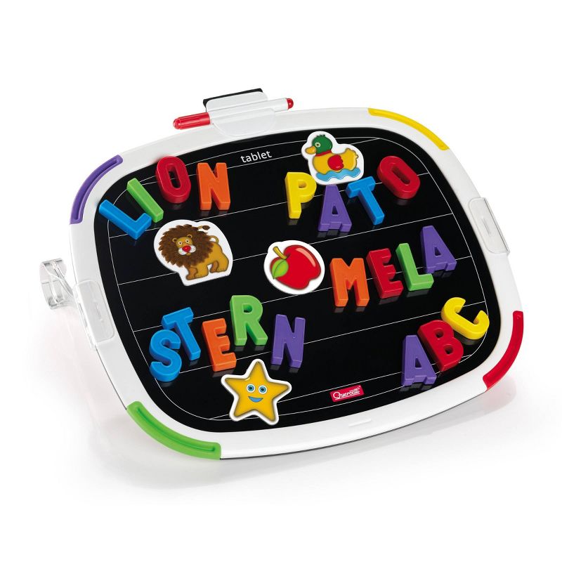 Quercetti Double-Sided Magnetic Board with Letters