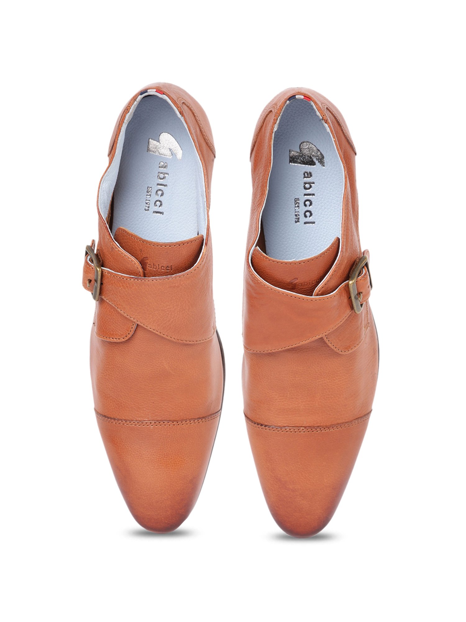 Gabicci Men's Jim Clark G Camel Monk Shoes