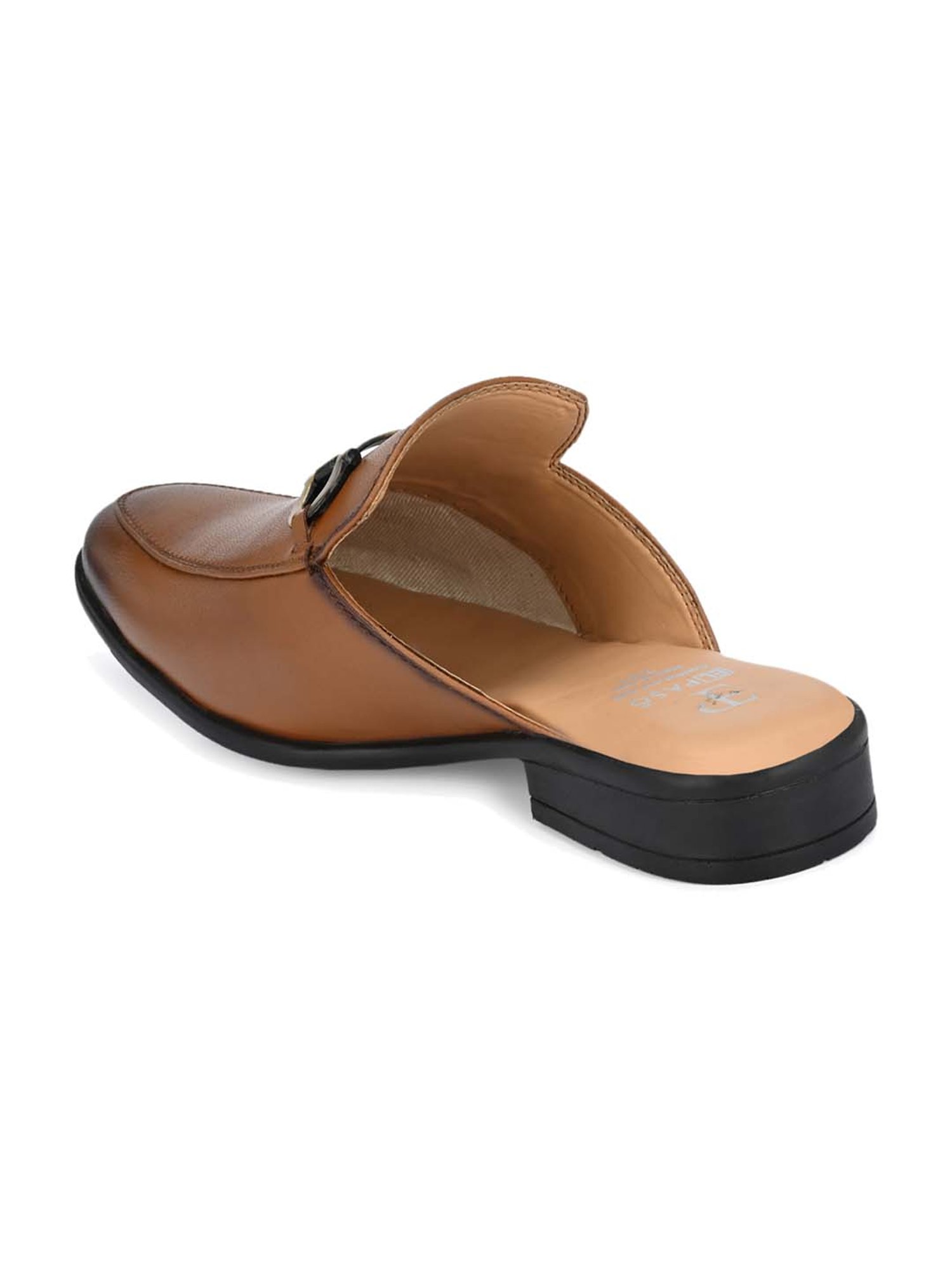 El Paso Men's Tan Mule Shoes