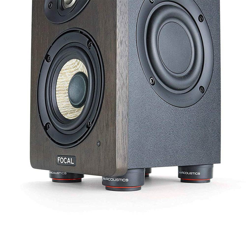 IsoAcoustics ISO-PUCK MINI Vibration Isolators for Small Studio Monitors and Speakers (8-pack)