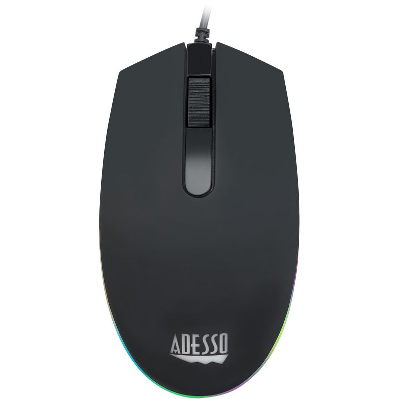 Adesso Tru-Form Media 1500 - Wireless Ergonomic Keyboard and Laser Mouse - USB Wireless RF Keyboard - 105 Key - English (US) - Black