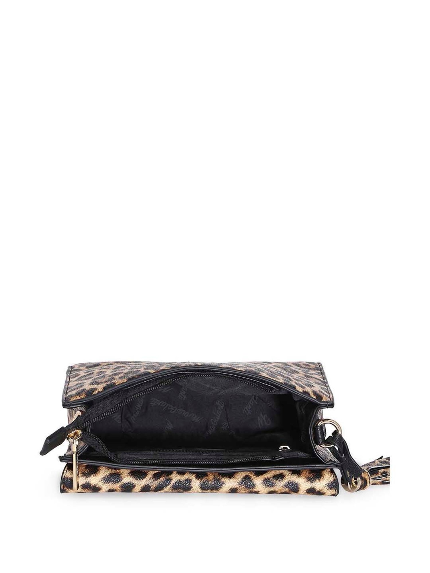 Marina Galanti Brown Printed Medium Sling Handbag