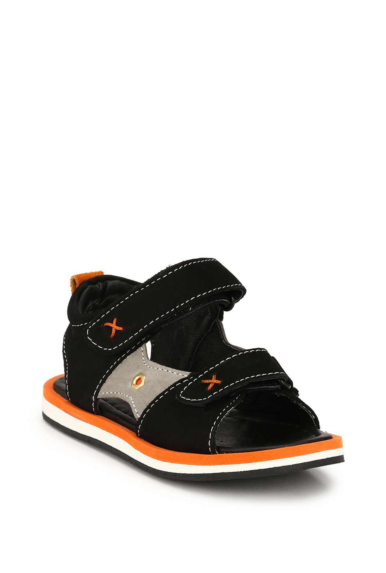 Tuskey Kids Black Ankle Strap Sandals