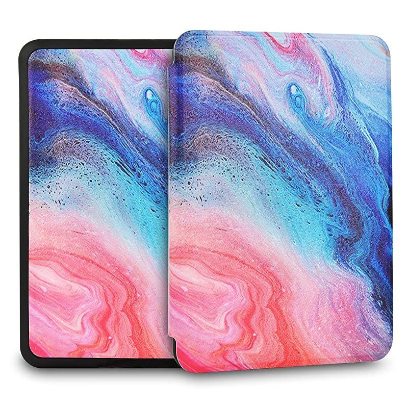 Case for AllNew Kindle 10th Generation2019 Release Only Ultra Lightweight Premium PU Leather Shell Cover with Auto WakeSleep Will NOT Fit Kindle Paperwhite 10th Gen 2018 Oil Paint 4