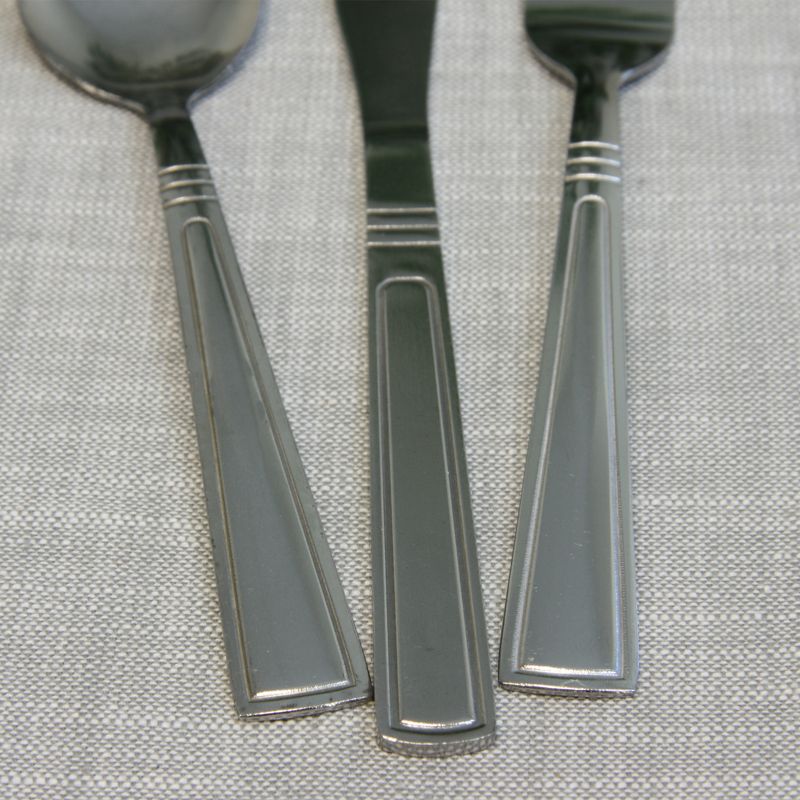 Gibson Home Astonshire 45 Peice Tumble Finish Flatware Set