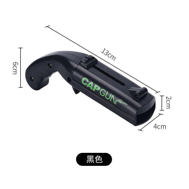 Cap Gun Bottle Opener Magnet Beer Opener Launcher Shooter Shoots Over 5 Meters for Home Bar Party Drinking Game(Black)