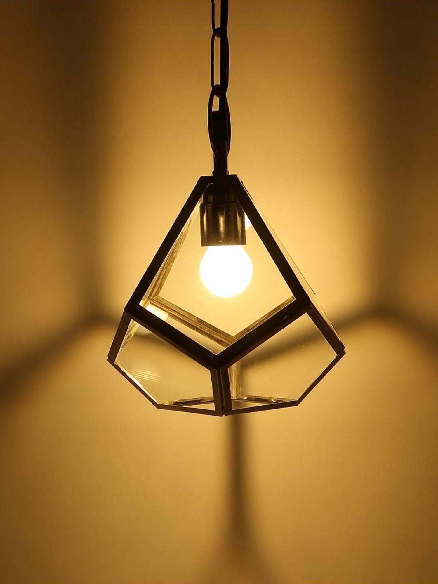Fos Lighting 'Dish' Antique Gold & White Brass 5-In-1 Hanging Light