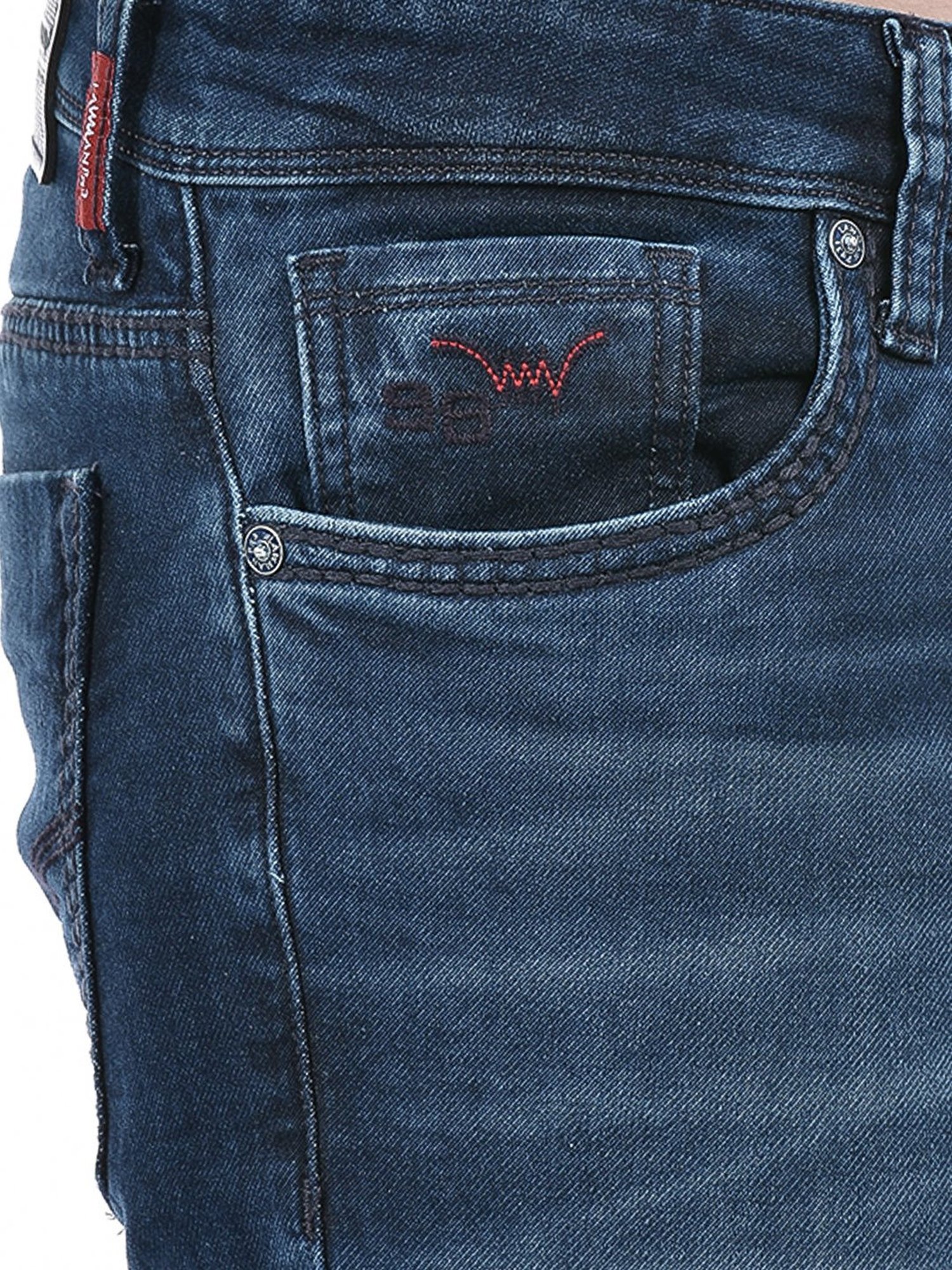 Lawman Pg3 Blue Slim Fit Lightly Washed Jeans