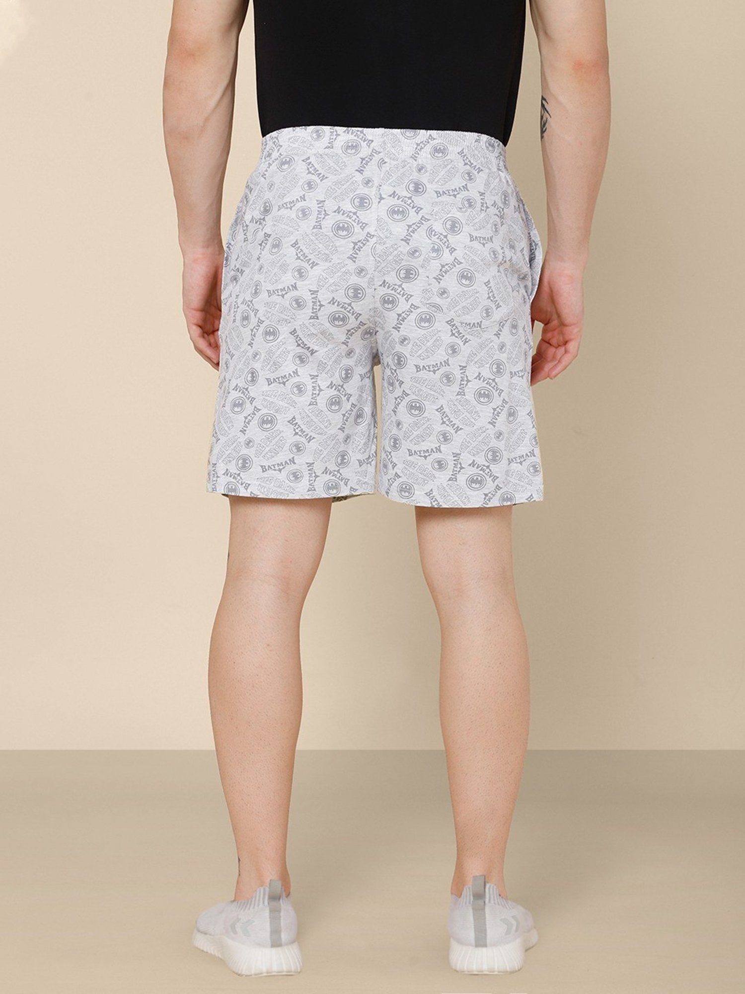 Free Authority Grey Cotton Regular Fit Batman Printed Boxers