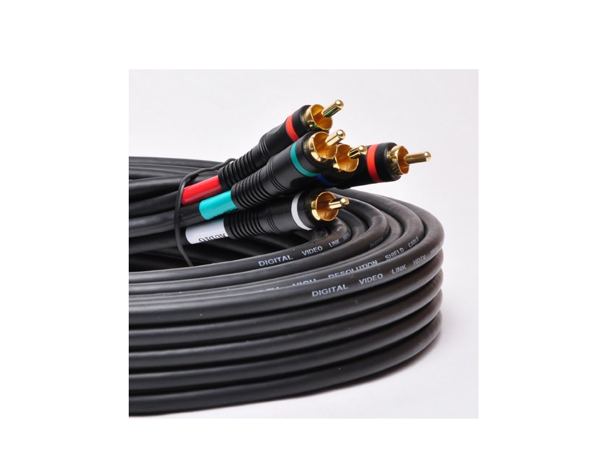 AYA 6Ft 5-RCA Component Video/Audio Coaxial Cable RG-59/U for HDTV DVD VCR