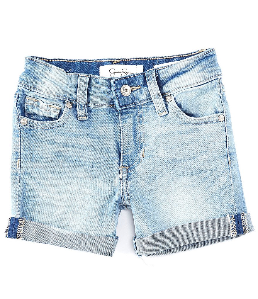 Jessica Simpson Little Girls 4-6X Roll-Cuff Denim Shorts