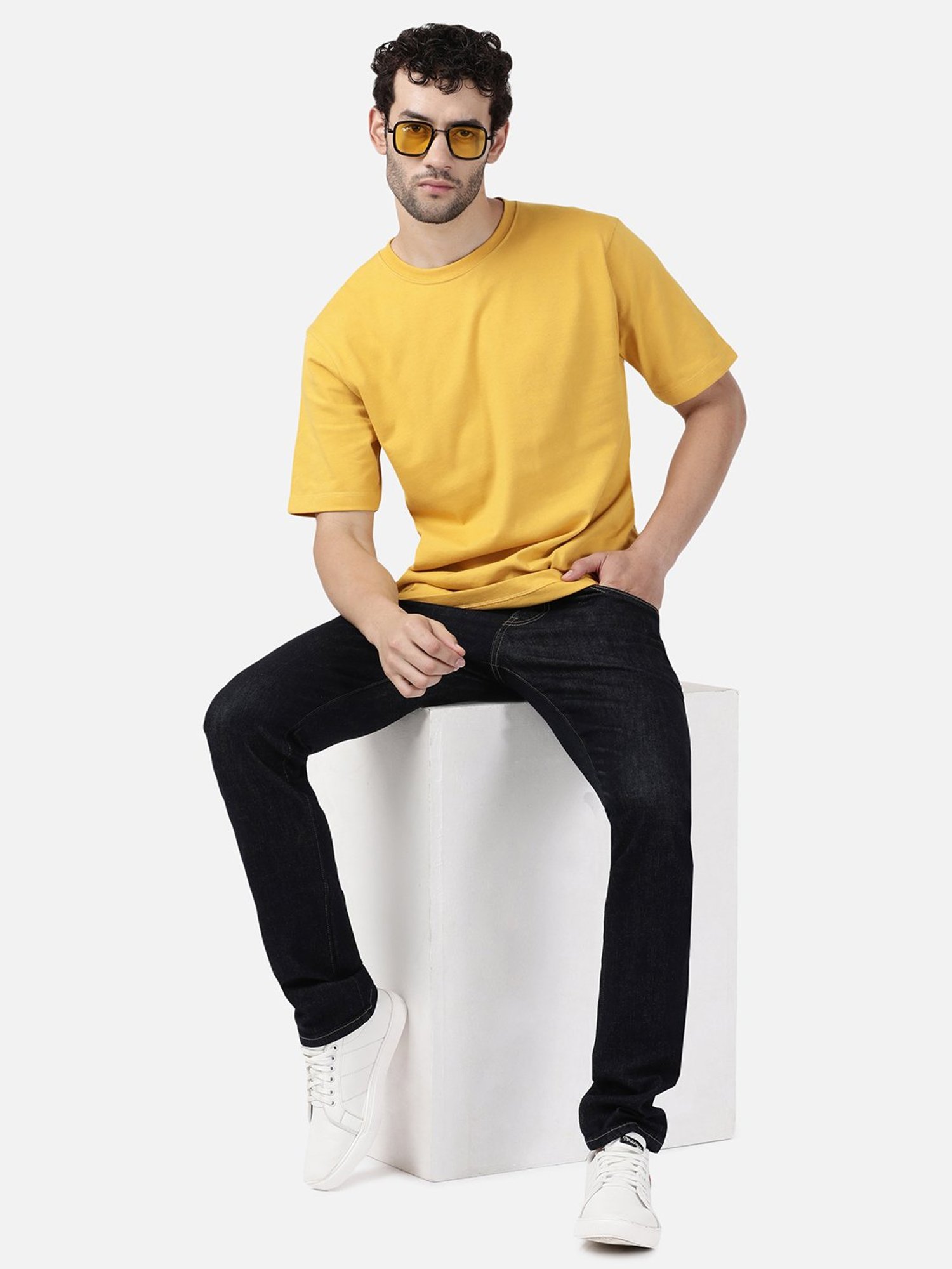 Passion Dark Blue Slim Fit Lightly Washed Jeans