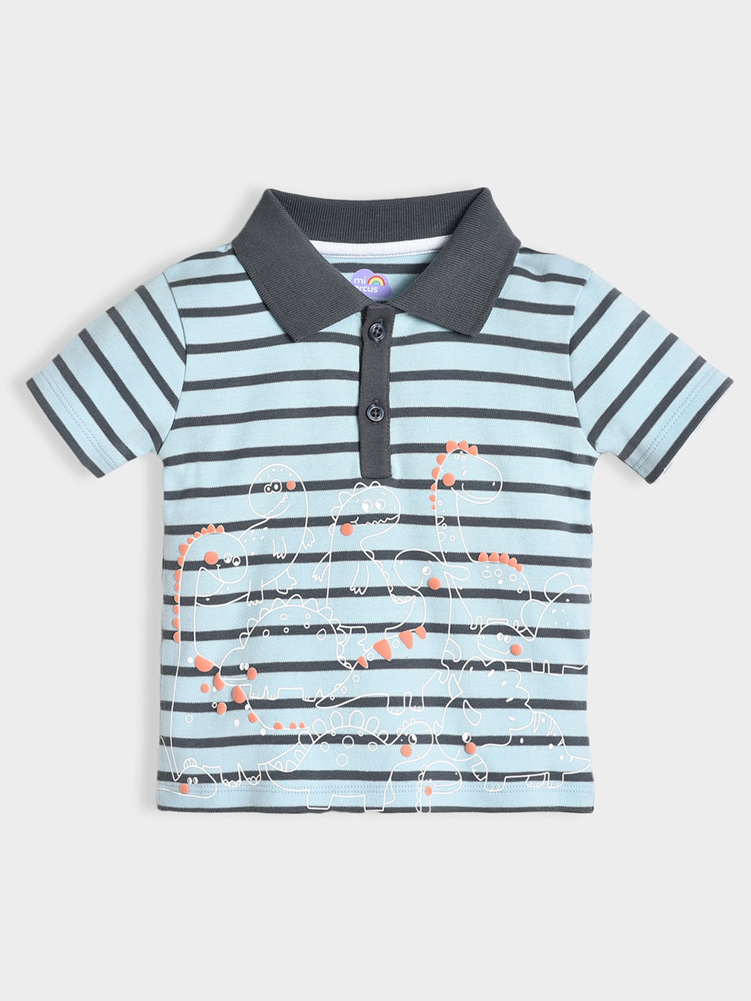 MiArcus Kids Blue & Black Striped T-Shirt