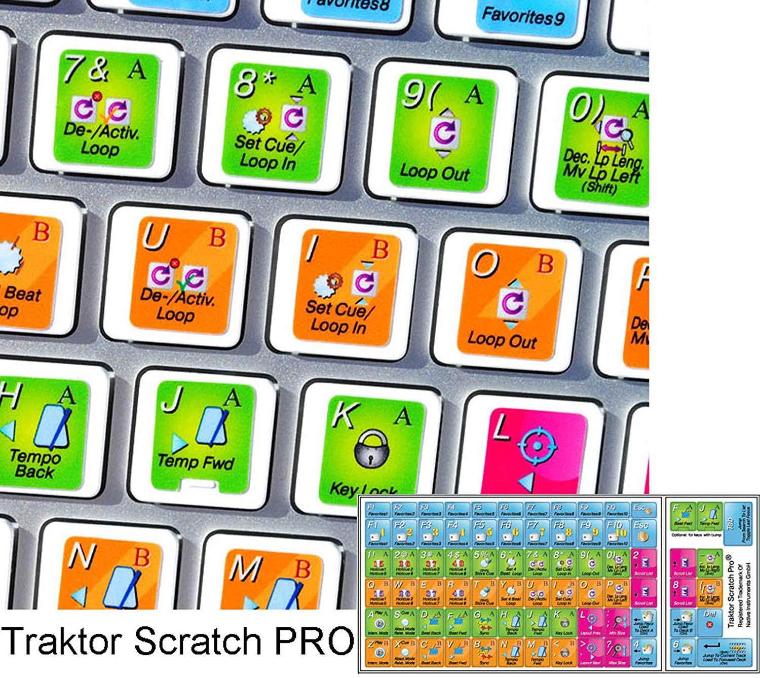 Traktor Scratch Pro - New Color Editing Sticker Keyboard