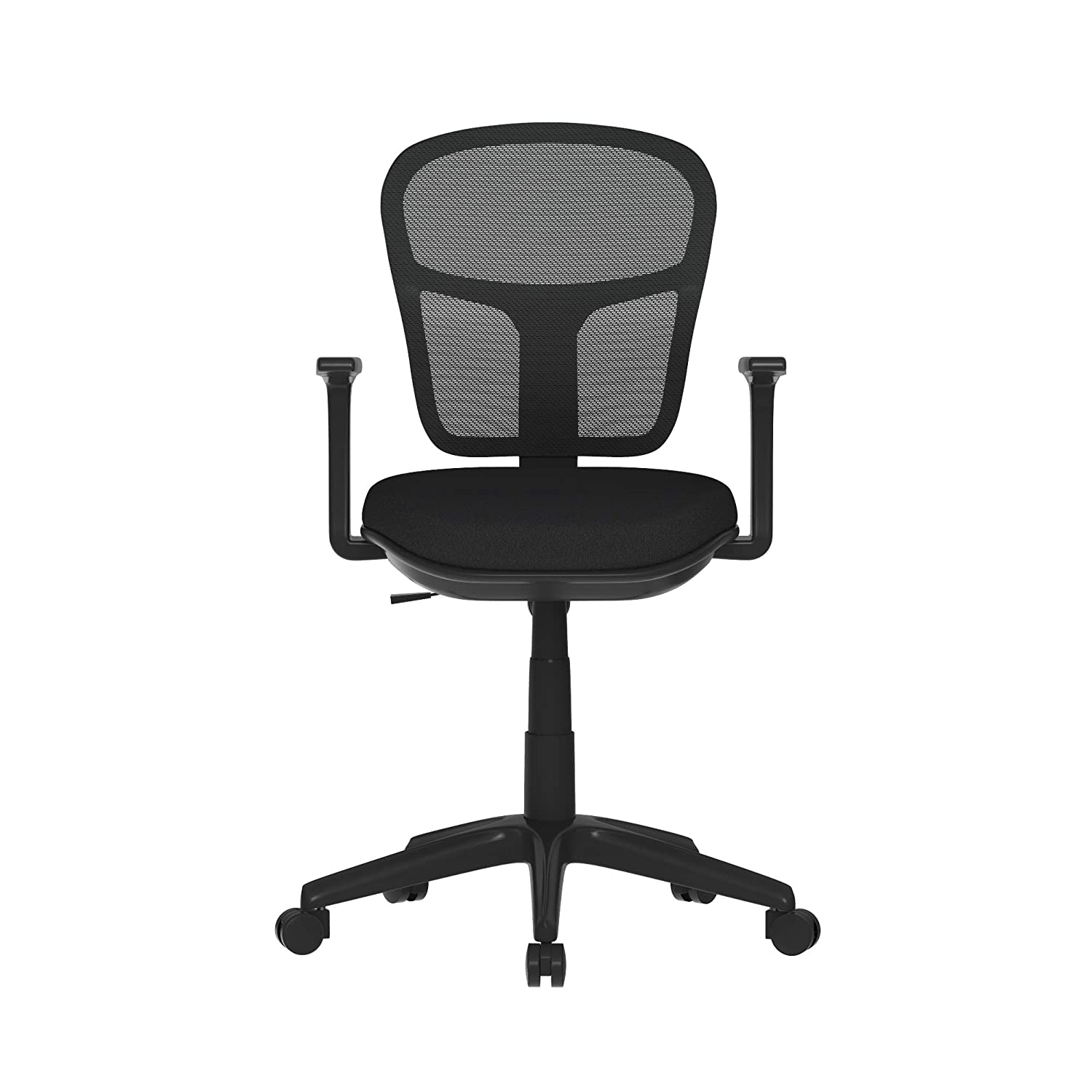 Linea Italia Vienna Ergonomic Mesh Back Office Adjustable Height, Lumbar Support, Tilt Tension Basic Modern Desk Chair, Medium, Black