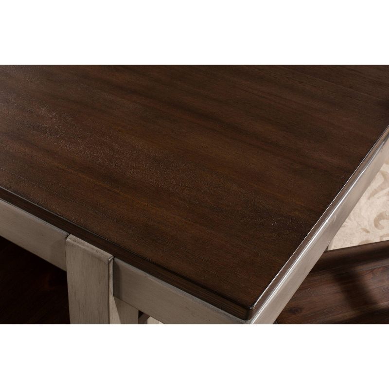 Garden Park Dining Table Gray/Dark Espresso (Wirebrush) - Hillsdale Furniture