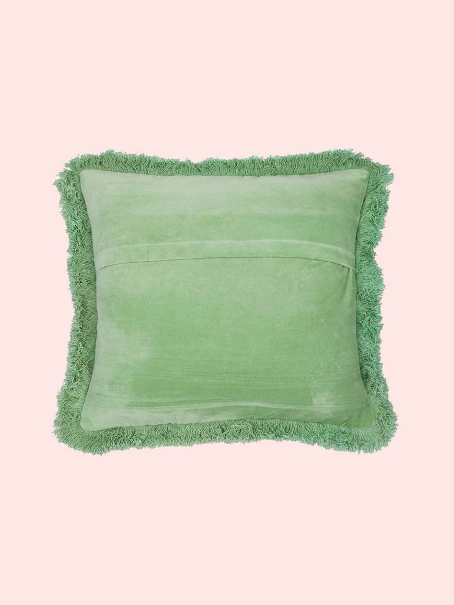 Living Scapes by Pantaloons Green Cotton Cushion Cover
