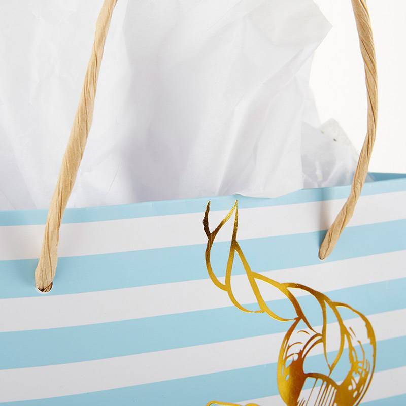 6ct Nautical Anchor Striped Bag