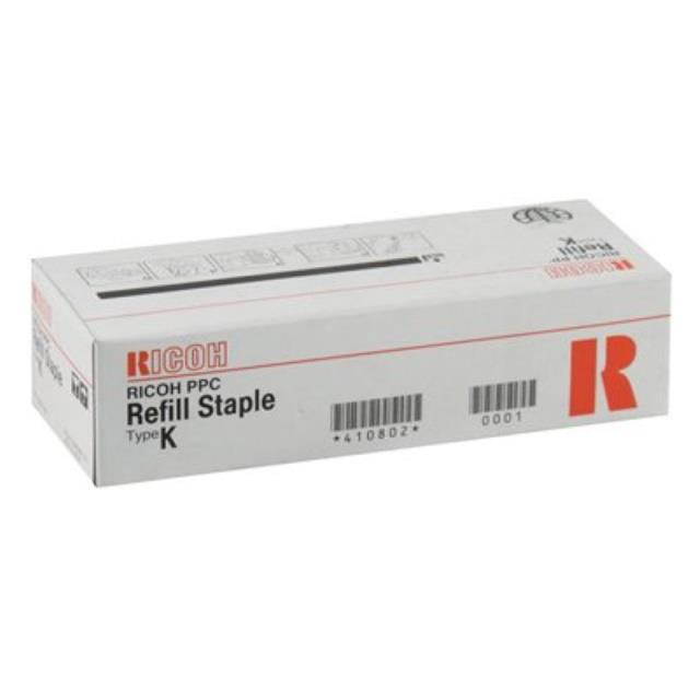 ricoh sr760, sr770, sr790 type k staple cartridge refill 3 cartridges/carton 5,000 staples/cartridge, part number 410802
