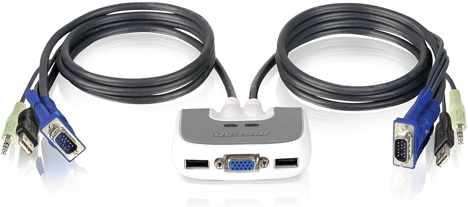 IOGEAR GCS632U 2 Port VGA USB Compact KVM Switch