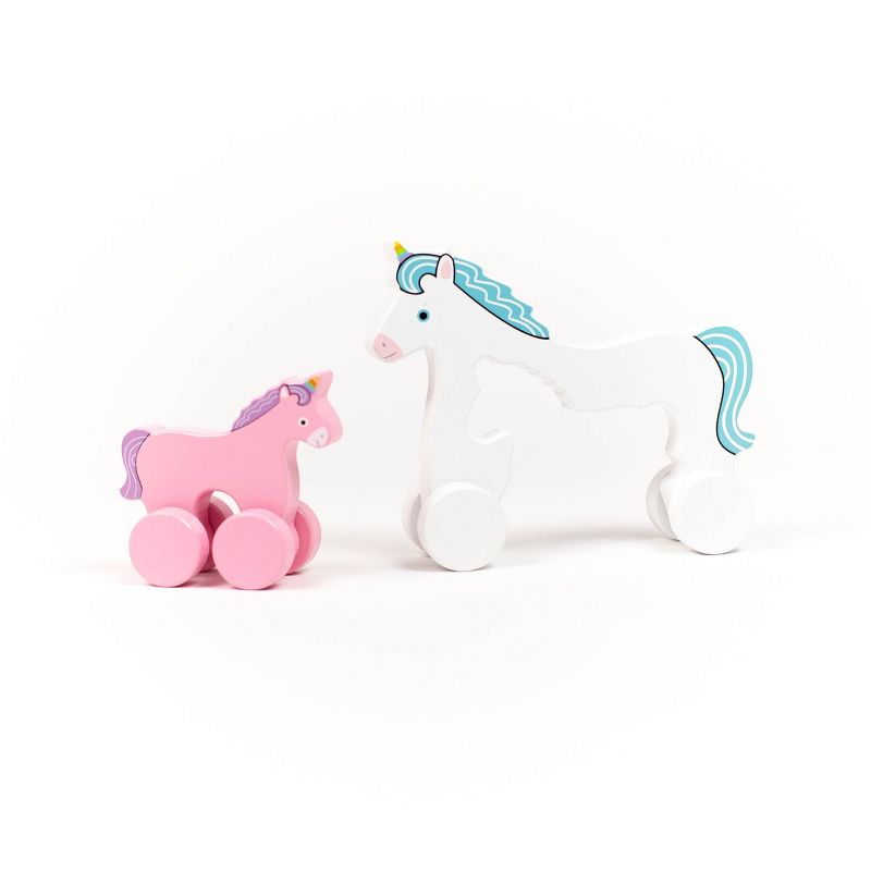 Big and Little Push/Pull Toddler Unicorn Toy