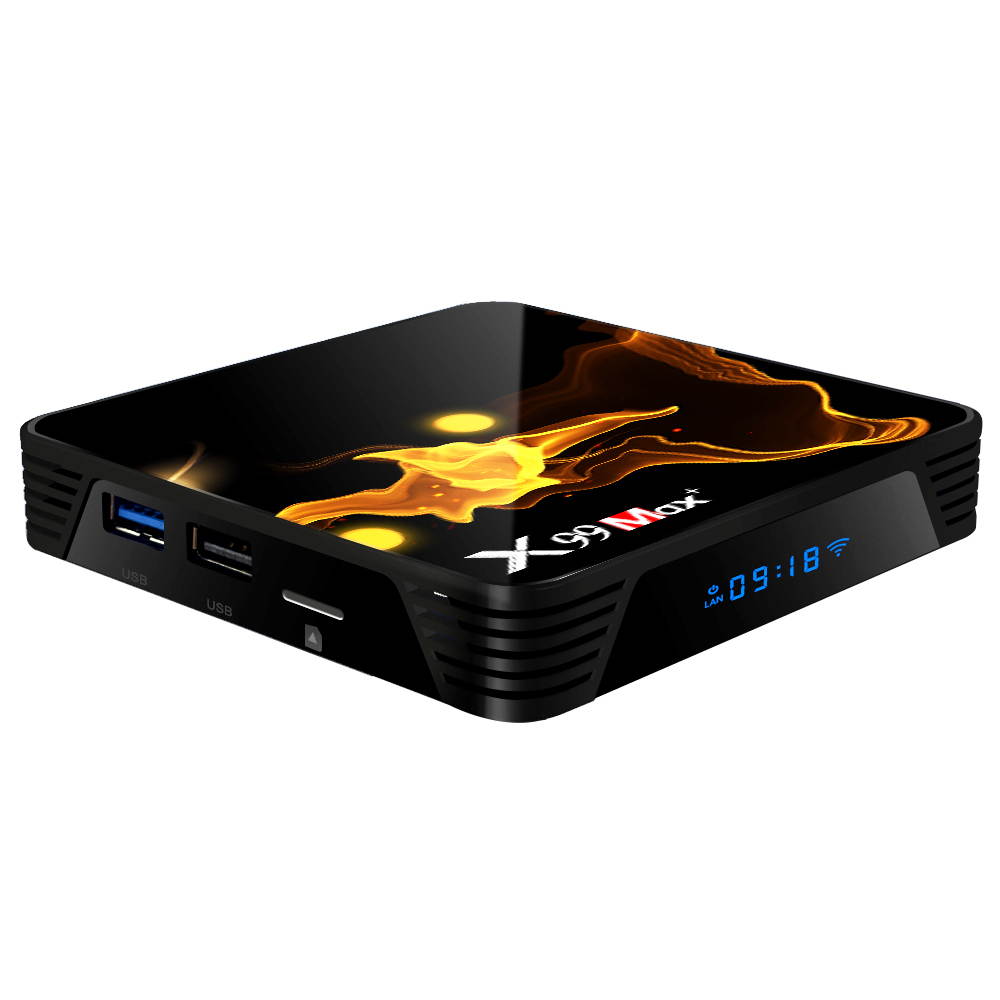 X99 MAX+ Smart Android 9.0 TV Box Amlogic S905X3 4GB / 64GB 2.4G & 5G WiFi USB3.0 BT4.1 H.264 H.265 Decoding Miracast HD Media Player