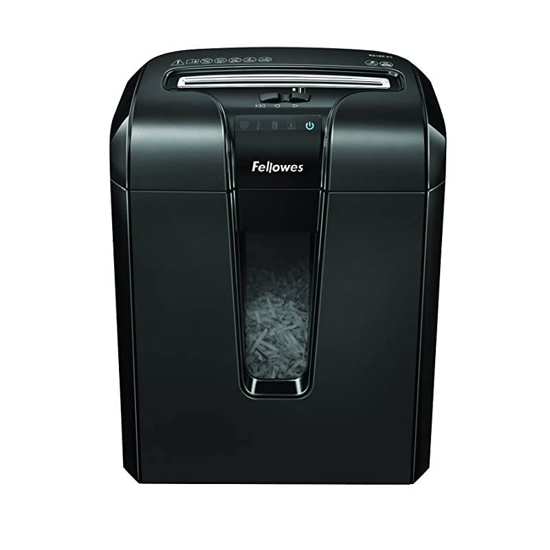 Powershred 63Cb 10Sheet CrossCut Paper and Credit Card Shredder with Jam Blocker Technology 4600001Black