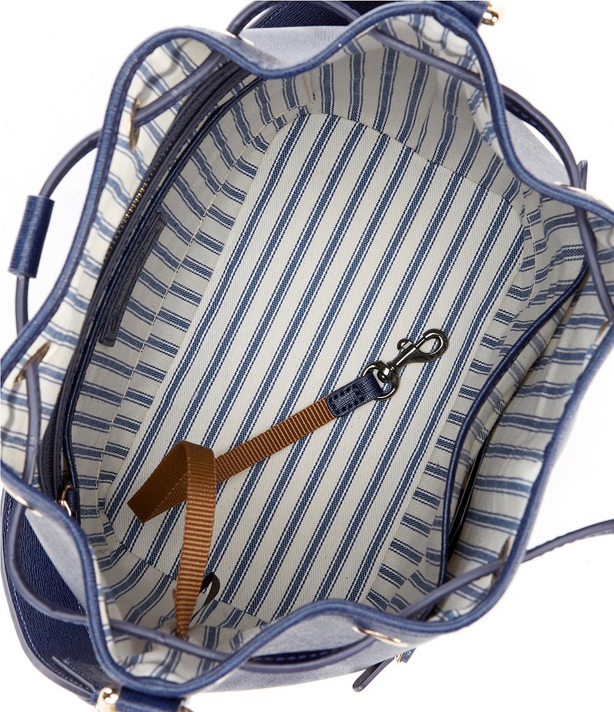 Dooney & Bourke Saffiano Collection Drawstring Bucket Bag