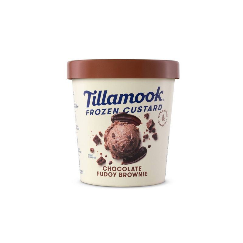Tillamook Chocolate Fudgy Brownie Frozen Custard - 15oz