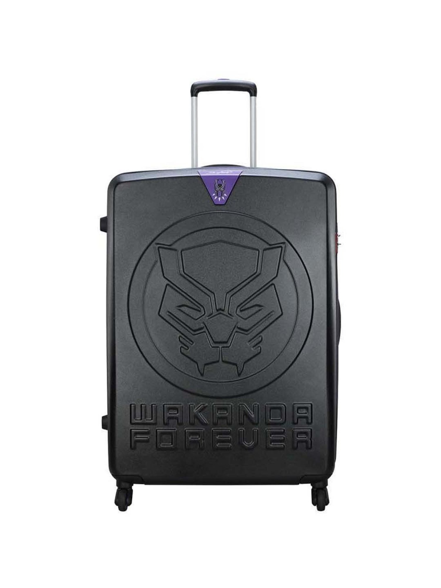 Skybags Marvel Black Textured Hard Large Trolley Bag - 56 cm