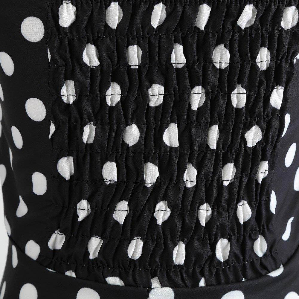 Vintage Dresses for Women,Women Vintage Printing Bodycon Sleeveless Halter Evening Party Prom Swing Dress